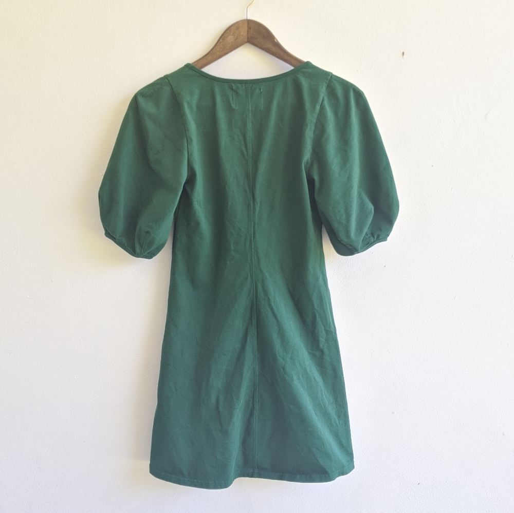 SOLD Anthropologie Green Front Seamed Dress - Picture 6 of 6